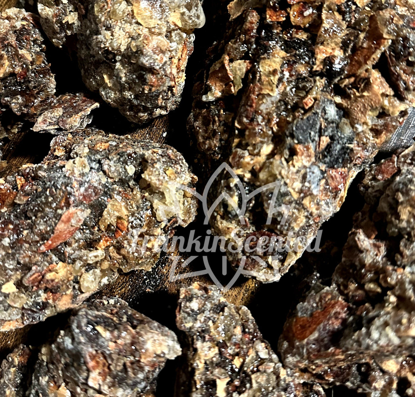 Sticky Black Hojari Frankincense Resin - Boswellia Sacra - 100% Natural
